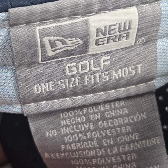 New Era Golf Cap OS Blue Gray Hat USA UK Flag‎ Athleisure Golfcore 9FORTY Active - Picture 6 of 6